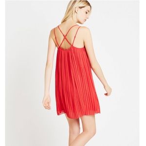 BCBGeneration Strappy Pleated Dress